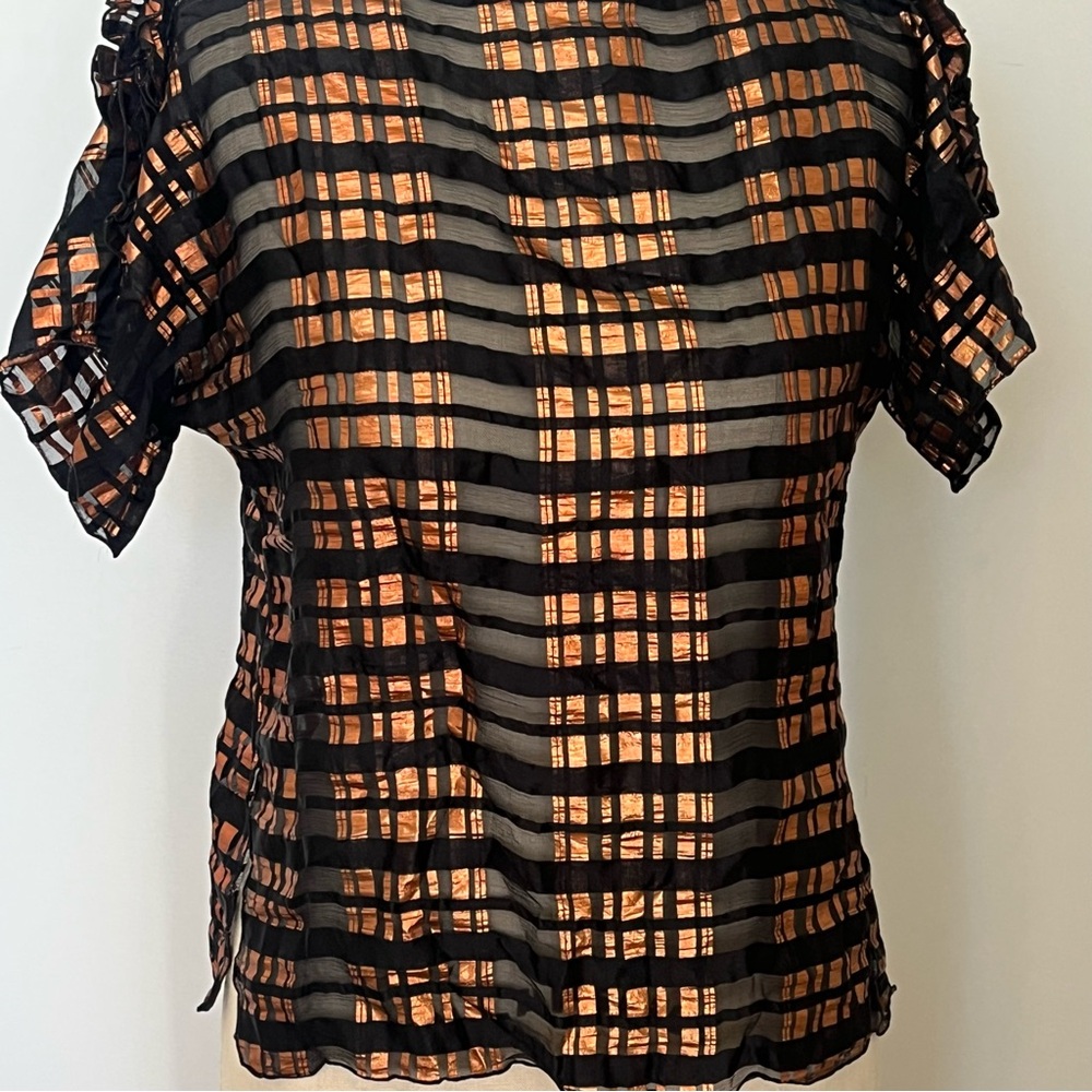 Vintage Criscione Silk Top‎ Size M